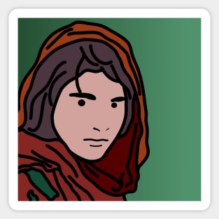 Afghan Girl Sticker